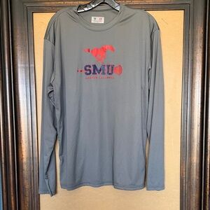SMU Women's Gray Long Sleeve Jersey